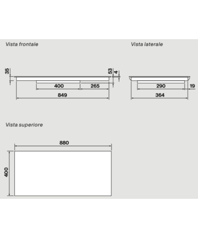 PIANO INDUZIONE 88CM (FALM)
