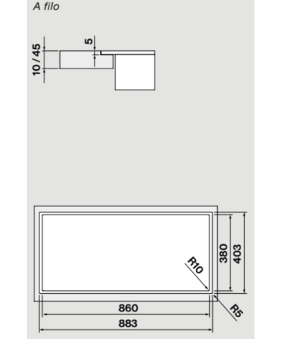PIANO INDUZIONE 88CM (FALM)
