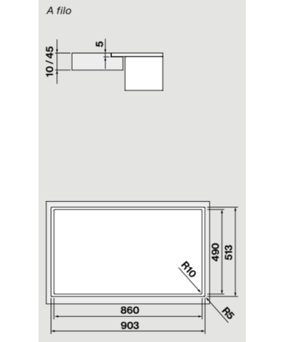 PIANO INDUZIONE 90CM (FALM)