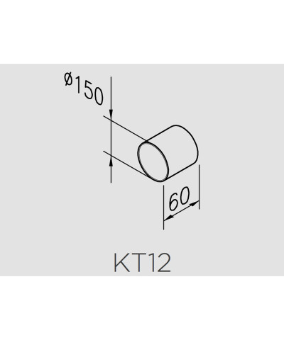 KT12 SPEZZONE TUBO TONDO (AIRO)
