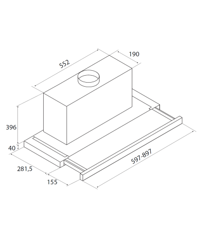 CAPPA SLIDE EVO 90CM (AIRF)