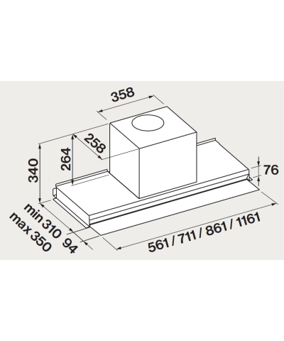 CAPPA VIRGOLA TOUCH COMFORT 60CM (FALM)