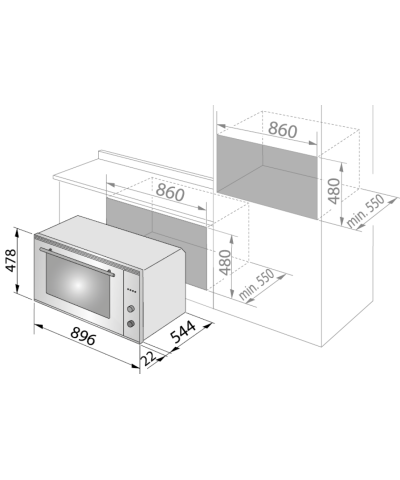 FORNO NKM90N (DĒLO)